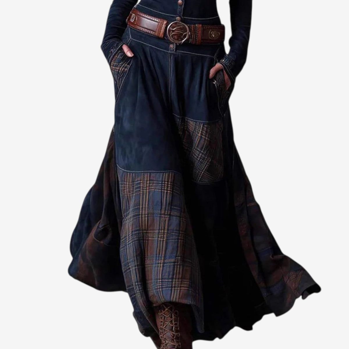 Garnier™ Abito in pelle scamosciata