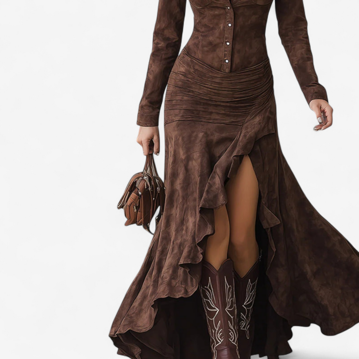 Elizabeth™ Abito lungo aderente