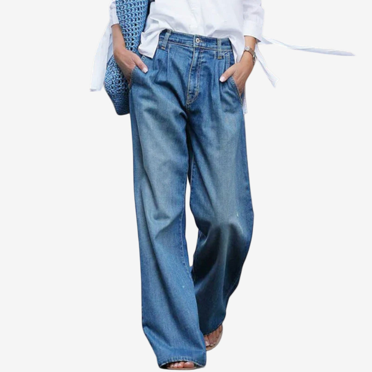 Leora™ Jeans a vita larga