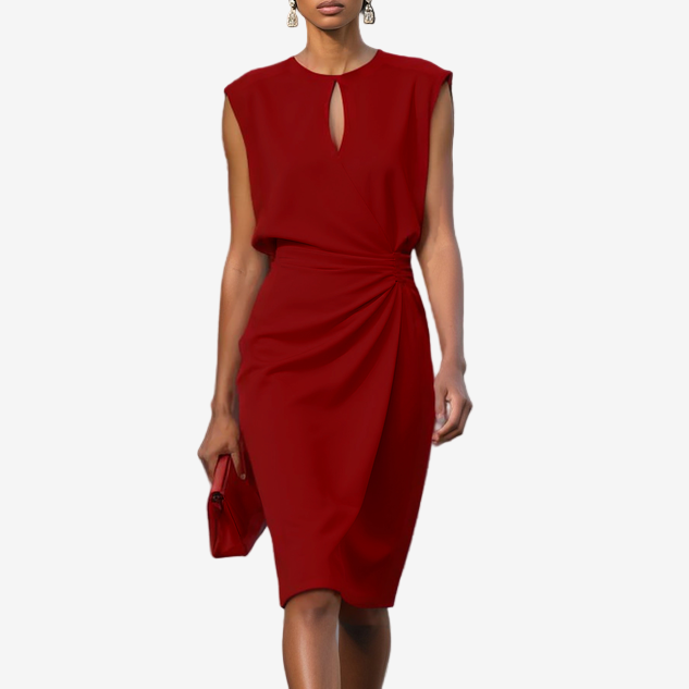 Izabela™ Elegante abito annodato