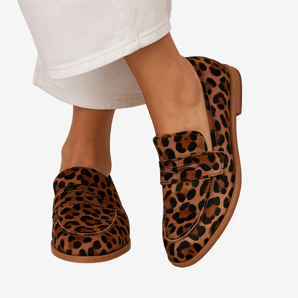 Elaine™ Mocassini leopardati