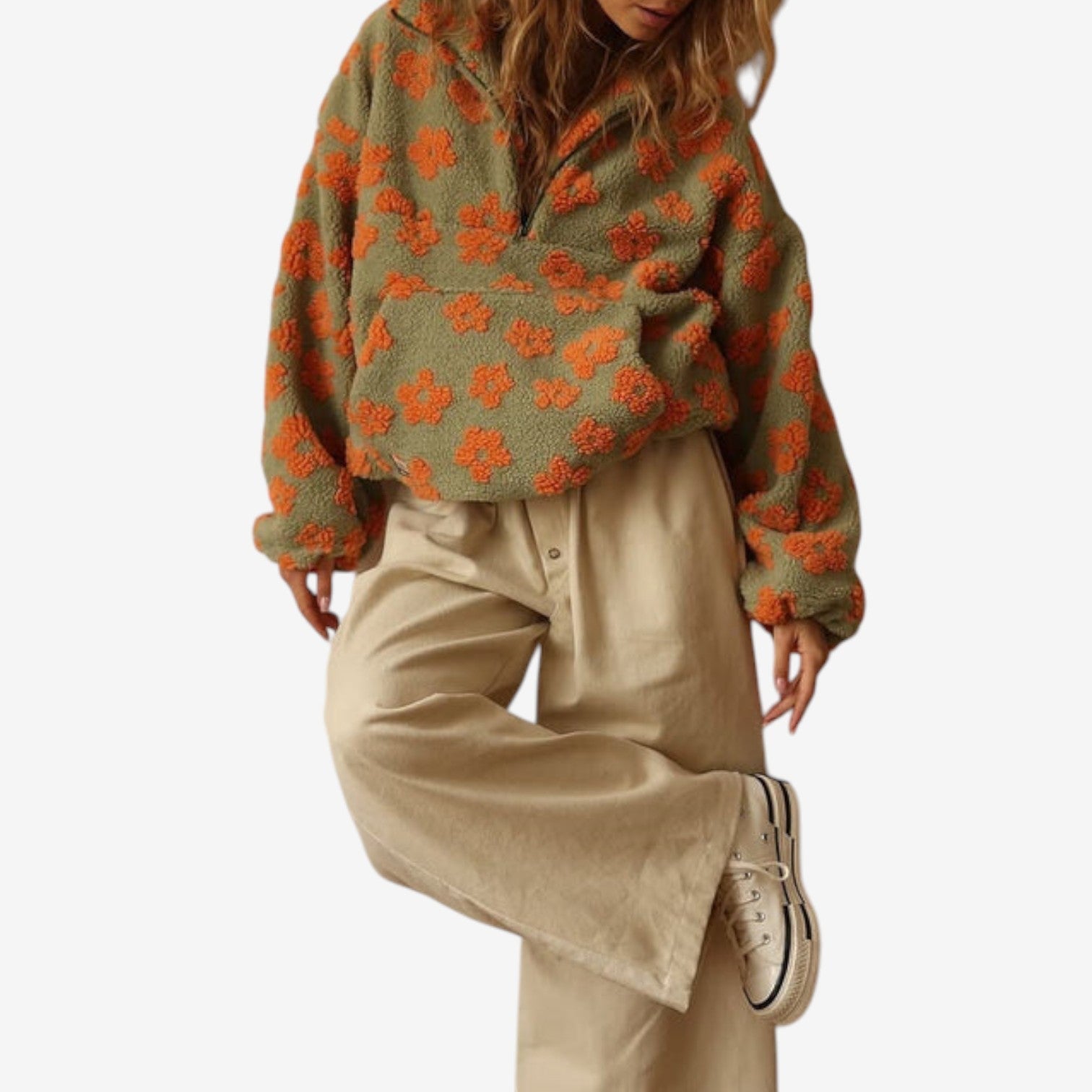 Emmanuelle™ Maglione in pile floreale