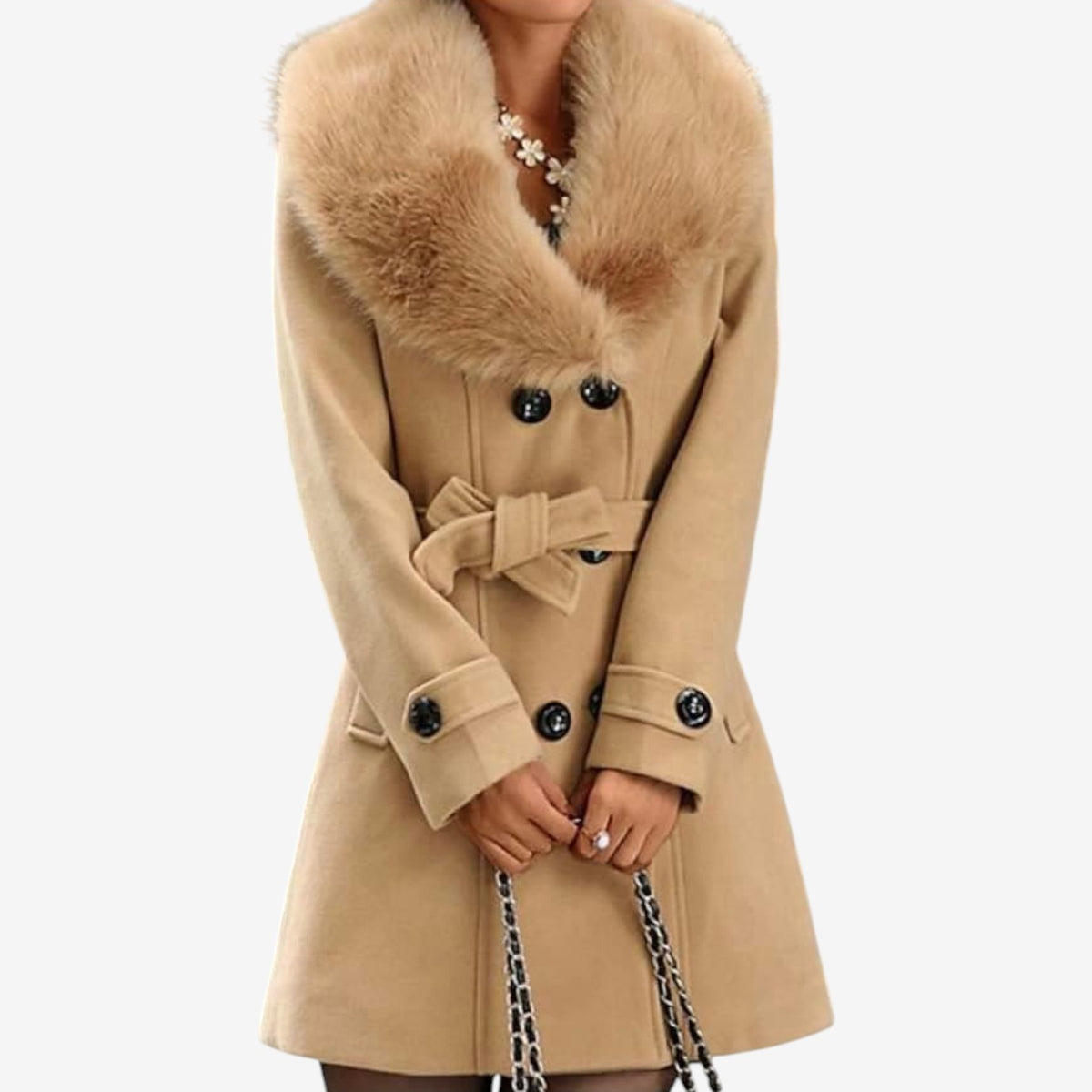 Sandara™ Cappotto elegante con cintura