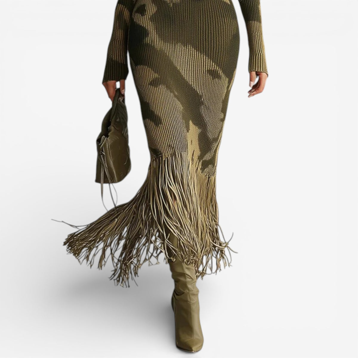 Incolti™ Abito con Frange