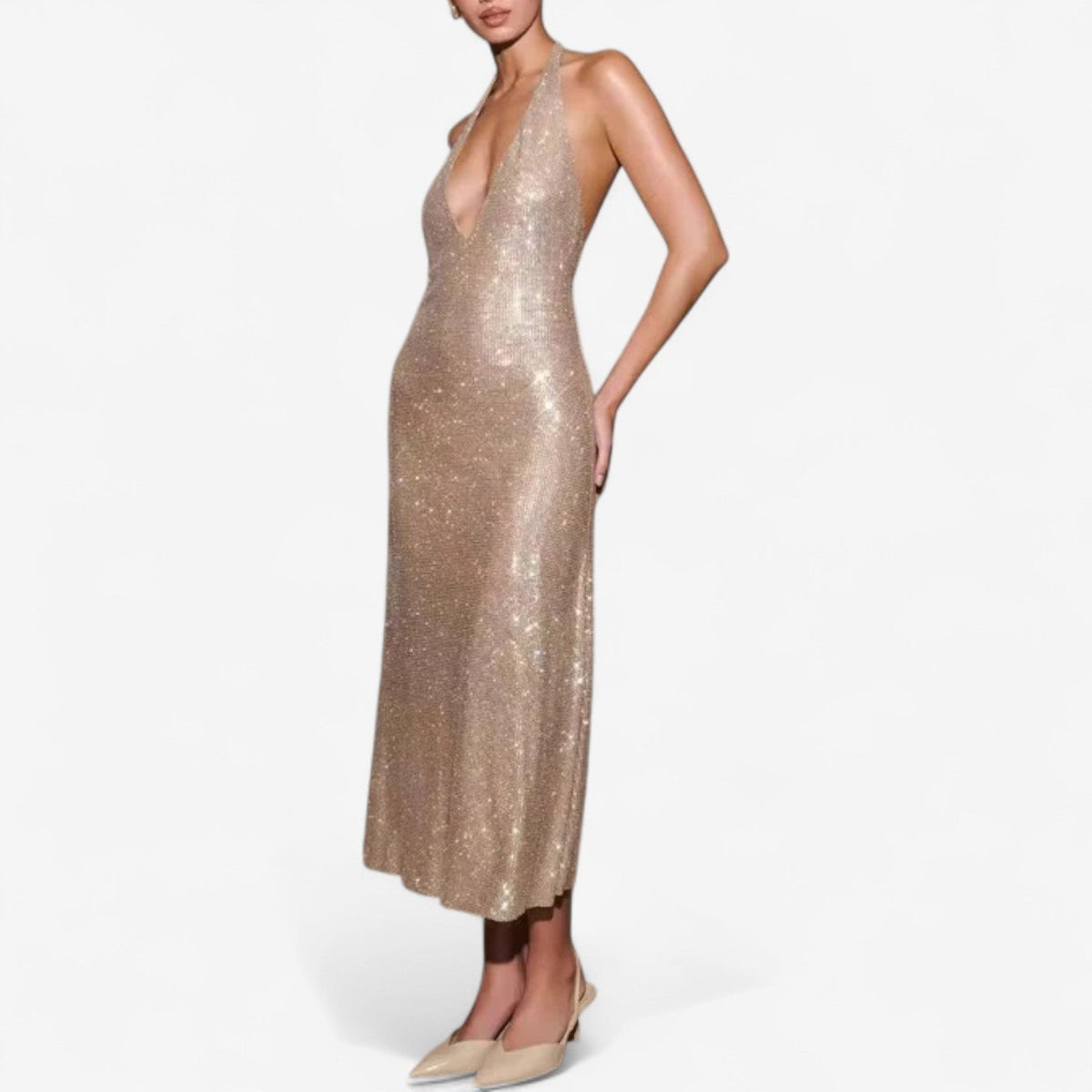 Ischen™ Abito con paillettes