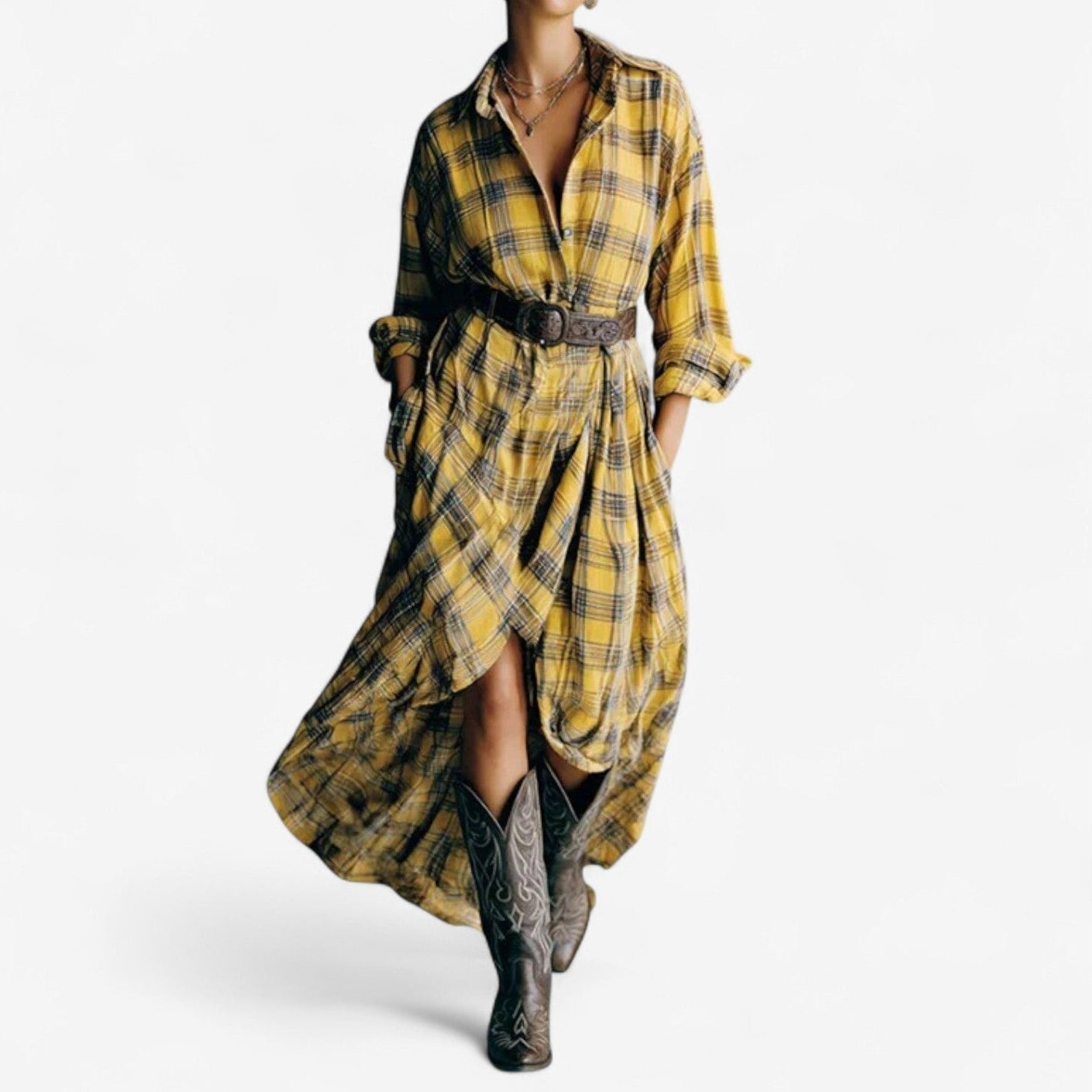 Clelia™ Abito a quadri