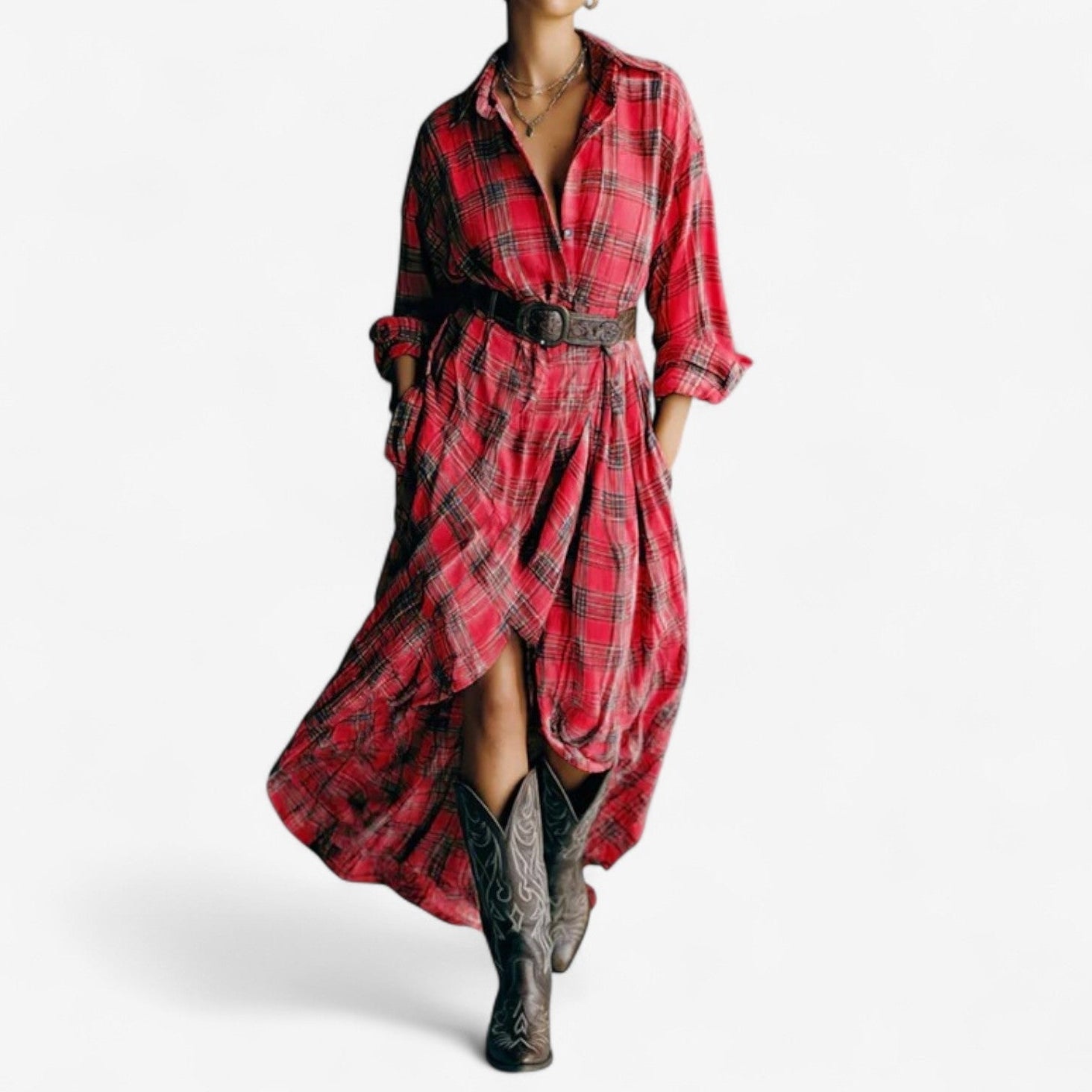 Clelia™ Abito a quadri