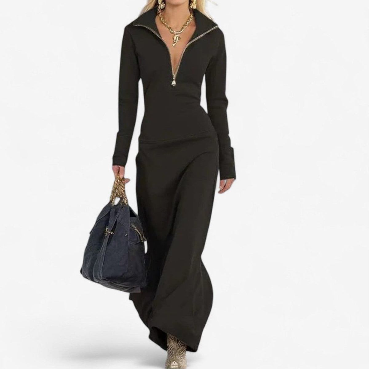 Katsiaryna™ Abito a collo alto