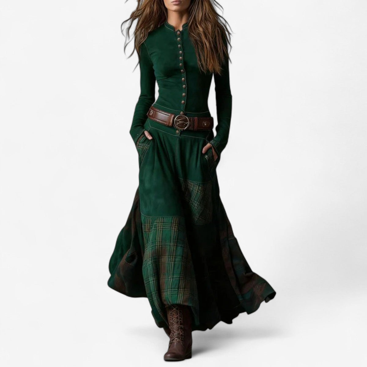 Garnier™ Abito in pelle scamosciata