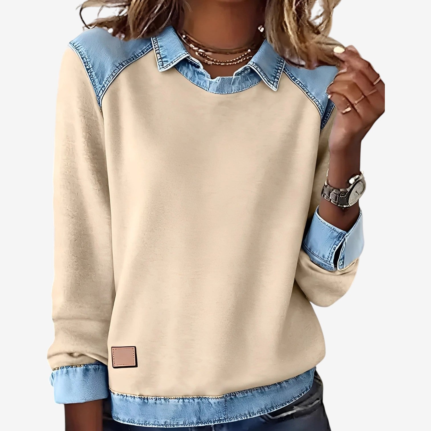 Galesi™ Maglione a contrasto