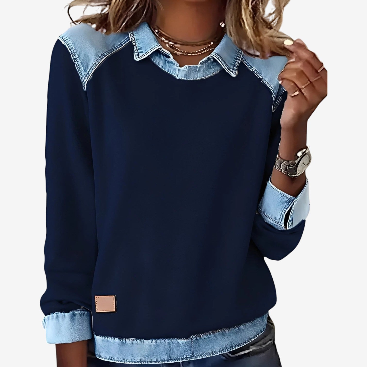 Galesi™ Maglione a contrasto