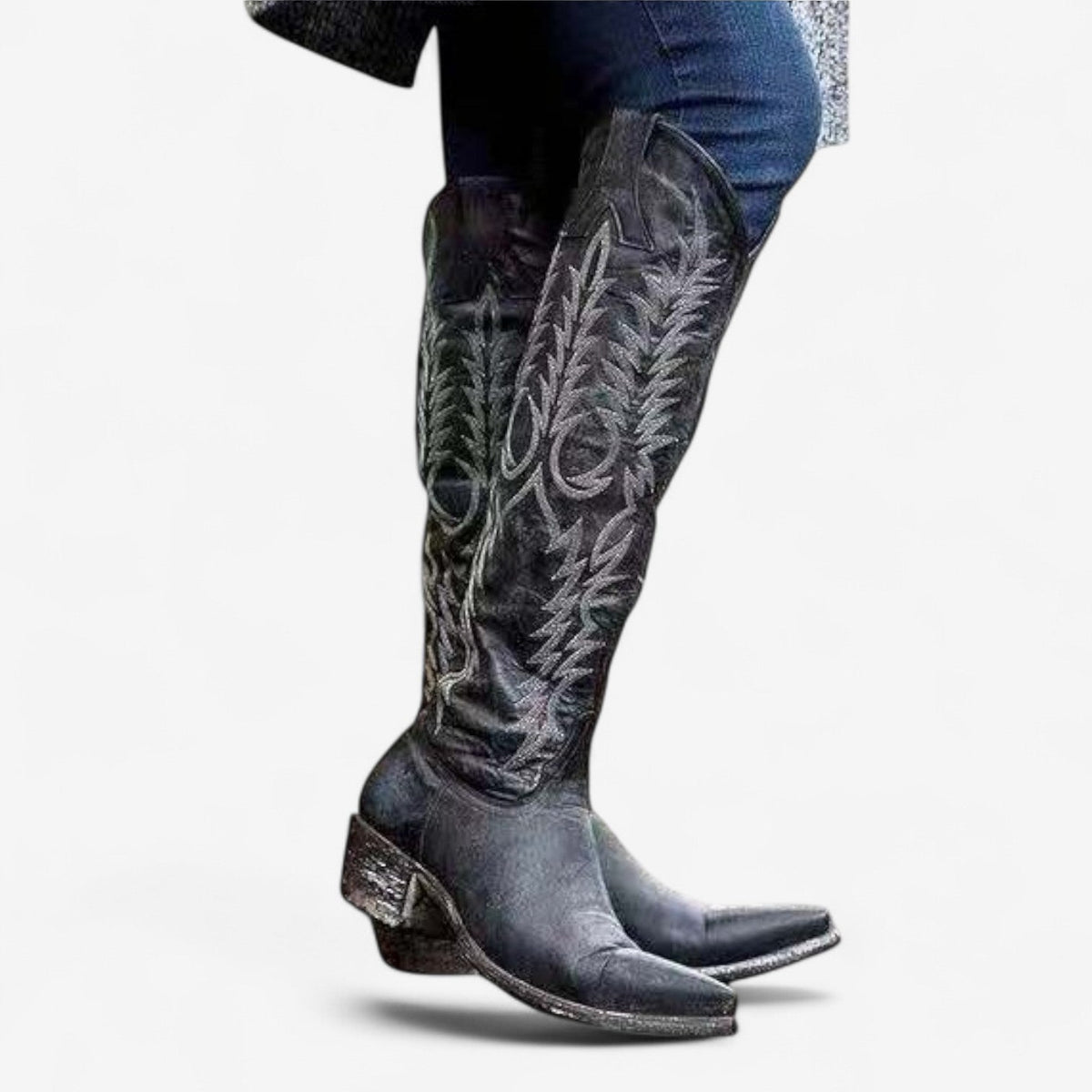 Gehan™ Stivali alti ricamati