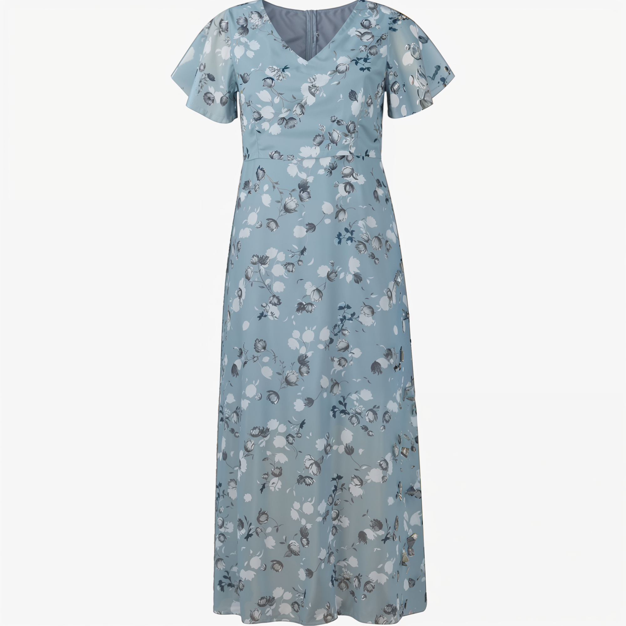 Élodie™ Midi fluido scollo a V